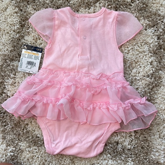 Adorable pink Gerber Baby bodysuit with tutu skirt. - Picture 3 of 6